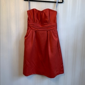 Alfred Angelo short strapless bridesmaid‎ dress